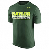 Baylor Bears Nike Basketball Practice Performance WEM T-Shirt - Green,baseball caps,new era cap wholesale,wholesale hats